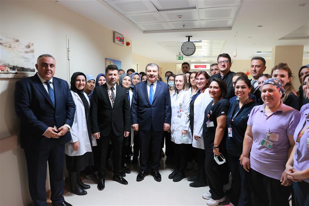 Sağlık Bakanımız Sayın Dr. Fahrettin Koca, Hastanemizi Ziyaret Etti.